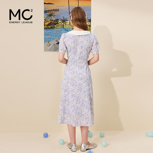 法式娃娃领碎花裙Q3224586 商品图2