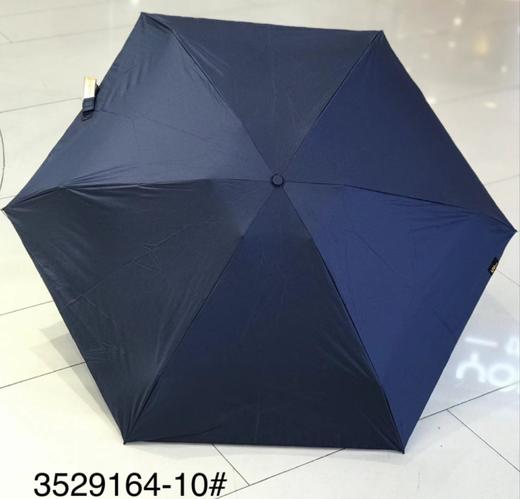 优品堂【皎洁】五折特制手柄纯色黑胶防紫外线伞 商品图5