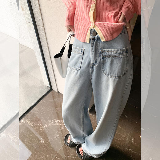 <曾小咸推荐> 【甜酷女孩】3色牛仔阔腿裤 商品图2