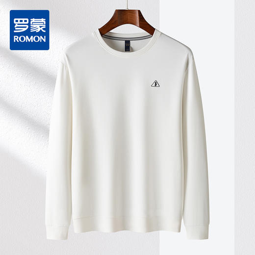 14LP3785414LP37854【肌理提花】时尚卫衣男布标绣花男士卫衣舒适长袖休闲圆领男卫衣 商品图1