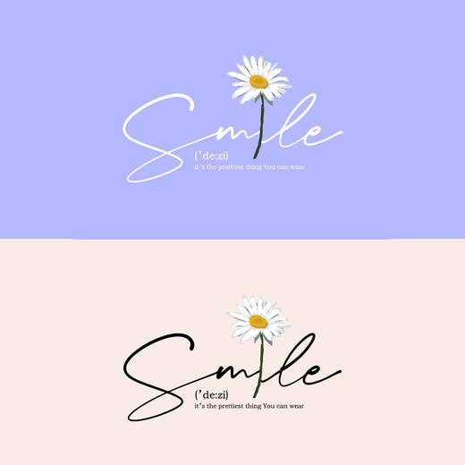 雏菊字母简约图案印花热转印贴白墨A级过粉胶印衣服辅料烫画 商品图0