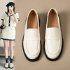 ZHR则则百搭单鞋女2024新款英伦小皮鞋子一脚蹬懒人鞋子时尚女鞋 商品缩略图4