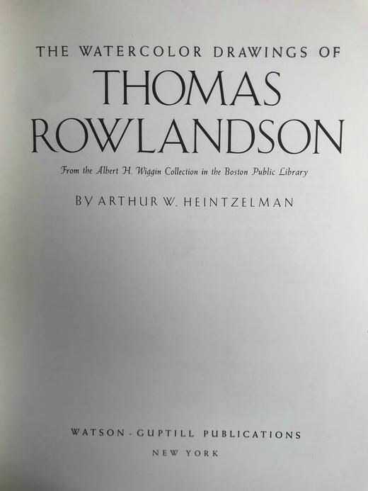 托马斯·罗兰森水彩画集 52幅插图 精装大16开 商品图3