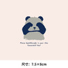 2024新款蓝字母捂眼睛熊猫图案热转印衣服印花辅料贴白墨A级过粉烫画 商品缩略图4
