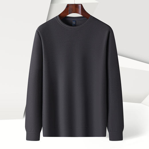 【灯芯条 多色】罗蒙春秋男装基础款卫衣经典圆领卫衣男士休闲百搭圆领长袖T恤男 商品图5