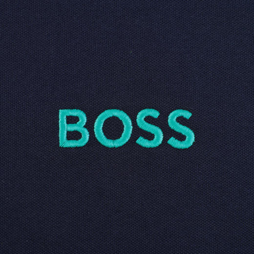 【超惠秒】BOSS 男士简约刺绣logo弹棉短袖Polo T恤 11889 商品图4