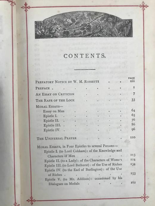 含藏书票！约19世纪后期 蒲柏诗集 约7幅插图 真皮精装32开 商品图7