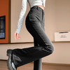 AHM-1065时尚黑色喇叭裤女2024春季新款高级感垂感高腰弹力显瘦微喇西装裤 商品缩略图1