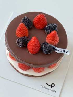 巧克力草莓布丁蛋糕