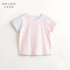 [凉感防晒]马克珍妮女童炫彩运动短袖T恤儿童上衣夏装新款240330 商品缩略图1