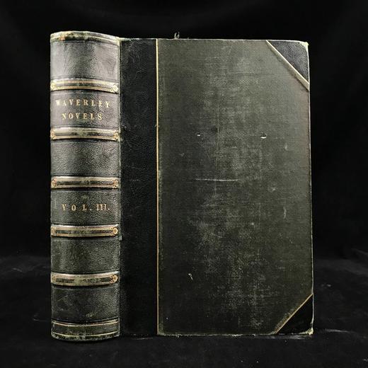 1845年 司各特《威弗利小说集》（卷3） 10余幅版画插图 真皮精装18开 商品图0