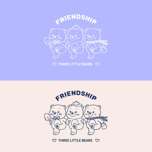 字母三只小熊热转印服装印花辅料贴白墨A级过粉胶印贴烫画贴 商品图0