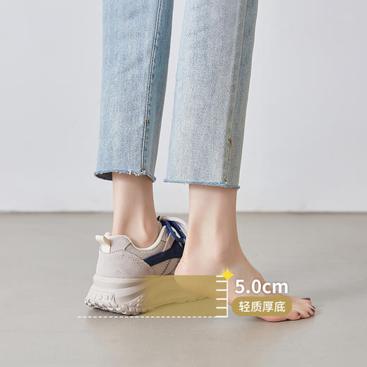 ZHR则则休闲运动鞋女2024新款春季厚底舒适女鞋百搭轻便老爹鞋 商品图10