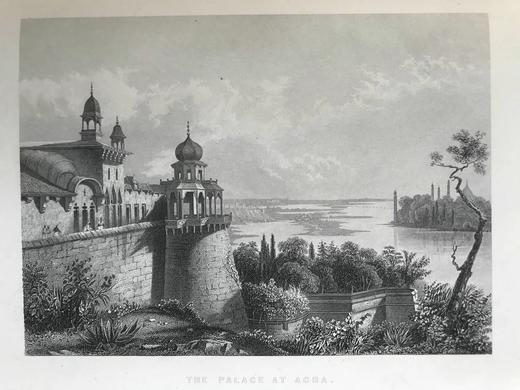 约19世纪后期 我们的印度帝国（卷1） 10余幅版画插图 漆布精装16开 商品图6