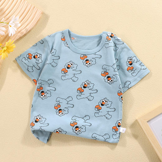 【39.9/任选2件！】儿童短袖男童全棉t恤女童宝宝上衣，夏季纯棉半袖夏装舒适面料多色可选！-QQ 商品图8