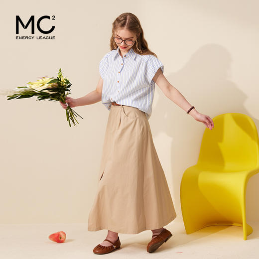 条纹衬衫+半裙套装-3219S3224582 商品图0