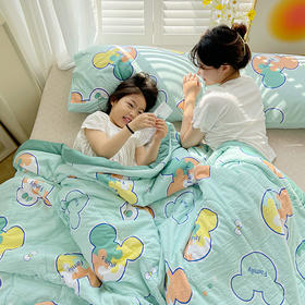 【云感软糯！母婴级A类夏凉被】透气不闷，舒爽入睡，空调被夏被可机洗薄被子水洗棉麻绗缝被子
