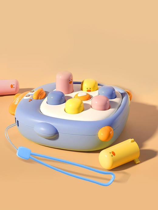 【可爱鸭鸭，萌系配色！】儿童玩具掌中小鸭打地鼠按按乐，亲子互动早教益智玩具，趣味解压好玩不用电！-QQ 商品图7