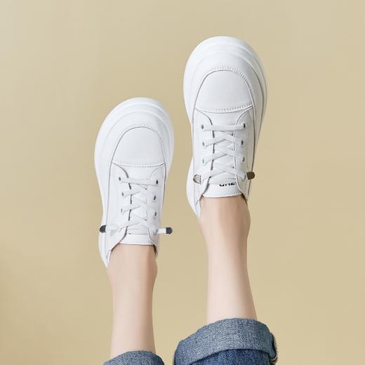 优选丨ZHR经典小白鞋女 春季新款 厚底韩版板鞋时尚休闲鞋子百搭女鞋 商品图1