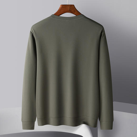 罗蒙春秋男装卫衣时尚绣花卫衣男士休闲百搭圆领长袖t恤男上衣 商品图1