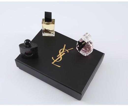 【品牌授权】爆款礼盒 圣罗兰香水Q版礼盒 7.5ml*3 黑鸦片浓香 反转巴黎浓香  自由之水 七夕情人节礼物 送闺蜜送女友 商品图1