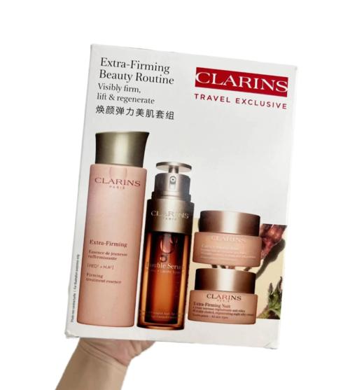 法国 Clarins/娇韵诗弹簧四件套（弹簧水200ml+双萃精华50ml+日霜50ml+晚霜50ml）版本随机发 商品图1