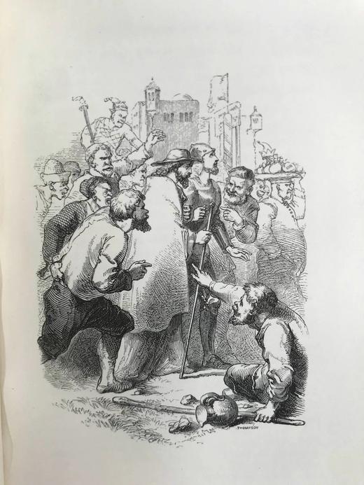 约19世纪中早期 班扬《天路历程》 约10余幅版画插图 漆布精装36开 商品图10