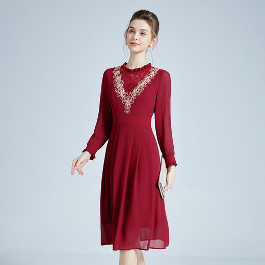 上海旗袍厂DNO4CA9053-1大码旗袍连衣裙 商品图2