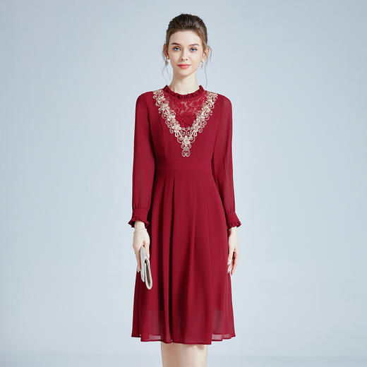 上海旗袍厂DNO4CA9053-1大码旗袍连衣裙 商品图0