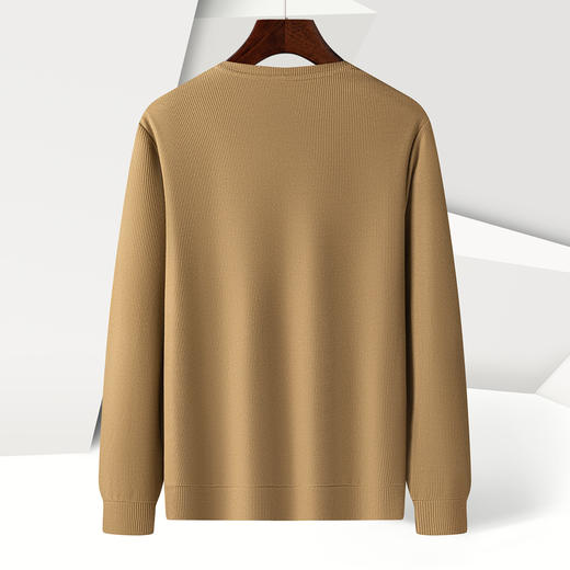 14LP3755714LP37557【提花条纹】罗蒙春秋男装卫衣前胸口袋卫衣男士时尚休闲百搭卫衣男圆领长袖T恤 商品图1