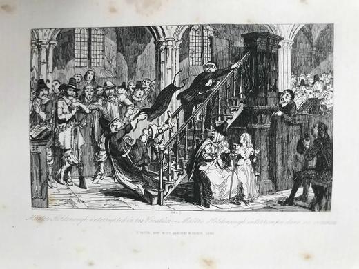 1847年 司各特《威弗利小说集》（卷5） 10余幅版画插图 真皮精装18开 商品图9