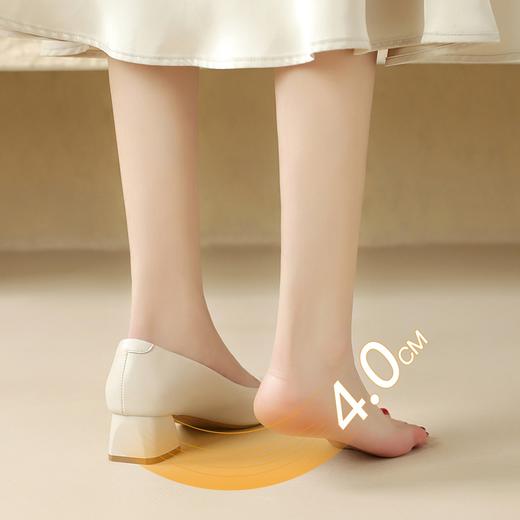 ZHR则则浅口单鞋女2024新款时尚小香风女鞋ins百搭小皮鞋懒人鞋子 商品图8