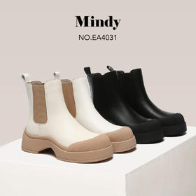 澳洲EVERAU厚底中筒切尔西靴EN4031