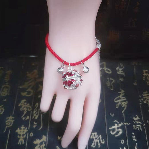 古风莲花可打开香囊球香丸香薰手链手镯本命年幸运红手绳情侣闺蜜 商品图4