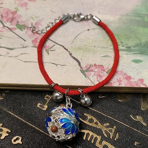古风莲花可打开香囊球香丸香薰手链手镯本命年幸运红手绳情侣闺蜜 商品图1