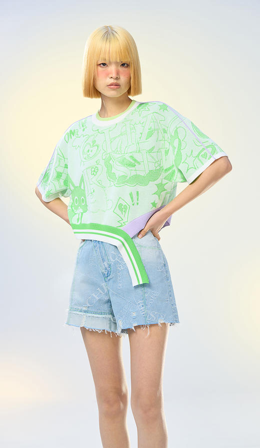 趣味图案针织衫 商品图2