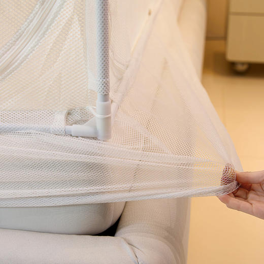 自然醒母婴级床帘蚊帐家用卧室遮光防摔一体式高级坐床2301HH 商品图13