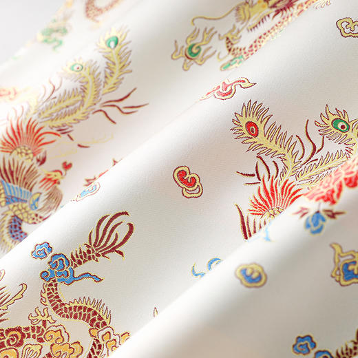 新中式高质感，醋酸龙图提花缎复古显瘦宽松马甲外套WLZD-2405201 商品图3