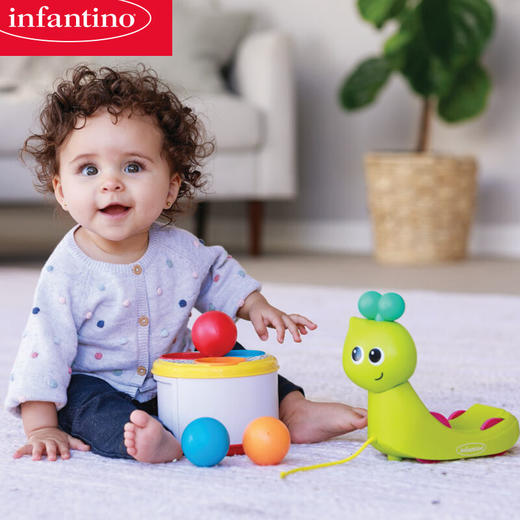 美国 婴蒂诺（infantino）三合一牵拉蜗牛 商品图0