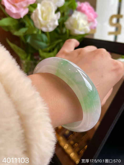 冰飘翠手镯【4011103】圈口57.0~具体价格微信咨询 商品图3