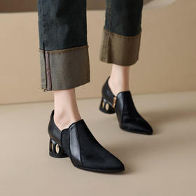 TZF-2024春季女鞋低帮时装鞋高品质小众简约舒适单鞋