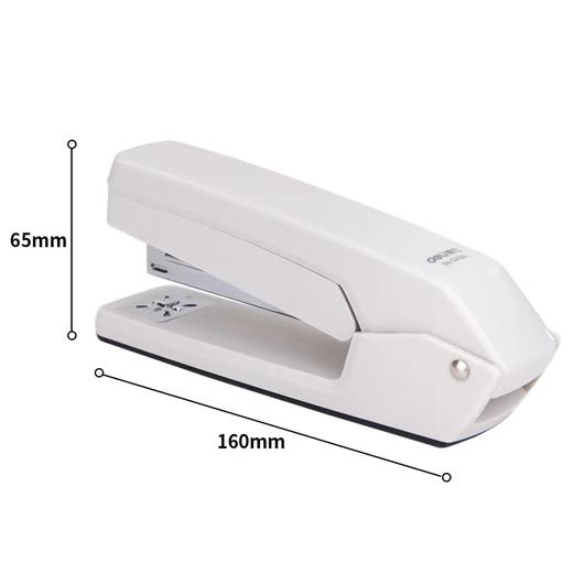 得力可旋转中缝订书机0434颜色随机1台 省力订书器书本纸张中号小型手动装订机 商品图6