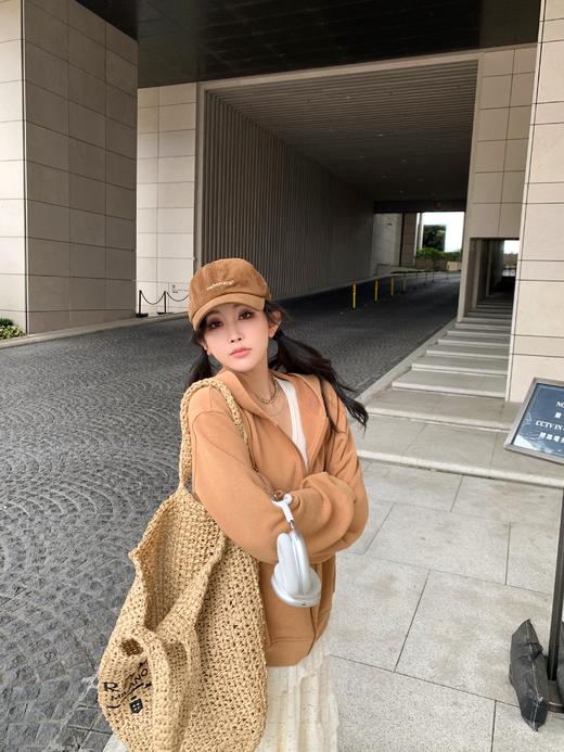 Read Nameless /定染脏橘色R标卫衣+重工白色多层蕾丝裙 商品图11