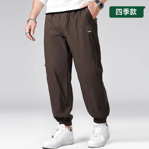 【Q】【新款DMH】大依优型大码束脚松紧腰休闲运动裤卫裤休闲裤加肥加大运动300斤长裤胖子裤子 商品图6