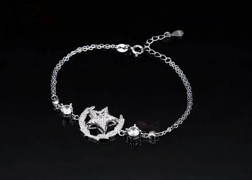 【携手系列】新款925银锆石项链手链耳钉戒指ss 商品图5