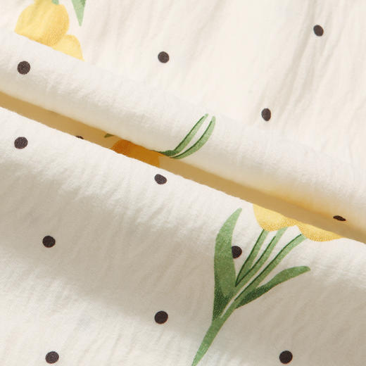 都市丽人好睡好眠春夏睡衣女软绵绵家居服薄款短袖短裤女士软绵绵套装LH42E5 商品图4