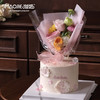 鲜花蛋糕-一束优雅（花材根据市场情况随机）s-c1 商品缩略图0