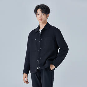 【断码专享】HX 春季翻领茄克衫外套Y105330048101/02