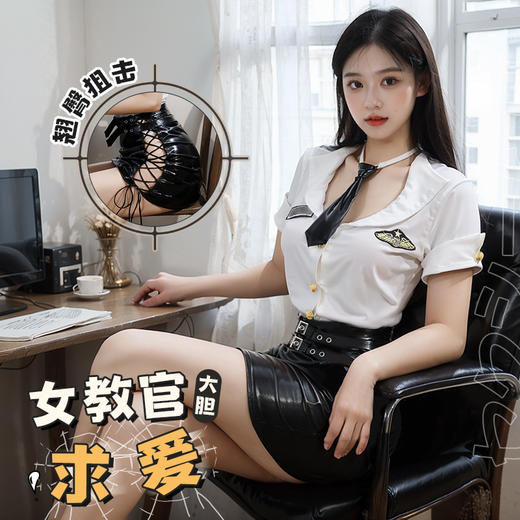霏慕 酷飒教官扮演漆皮套装6566 商品图0