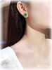 4010103、老坑高冰艳绿蛋面耳钉。具体价格微信咨询 商品缩略图4